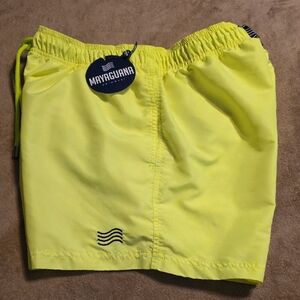 Mayaguana Neon Yellow Swim Shorts Size Xl